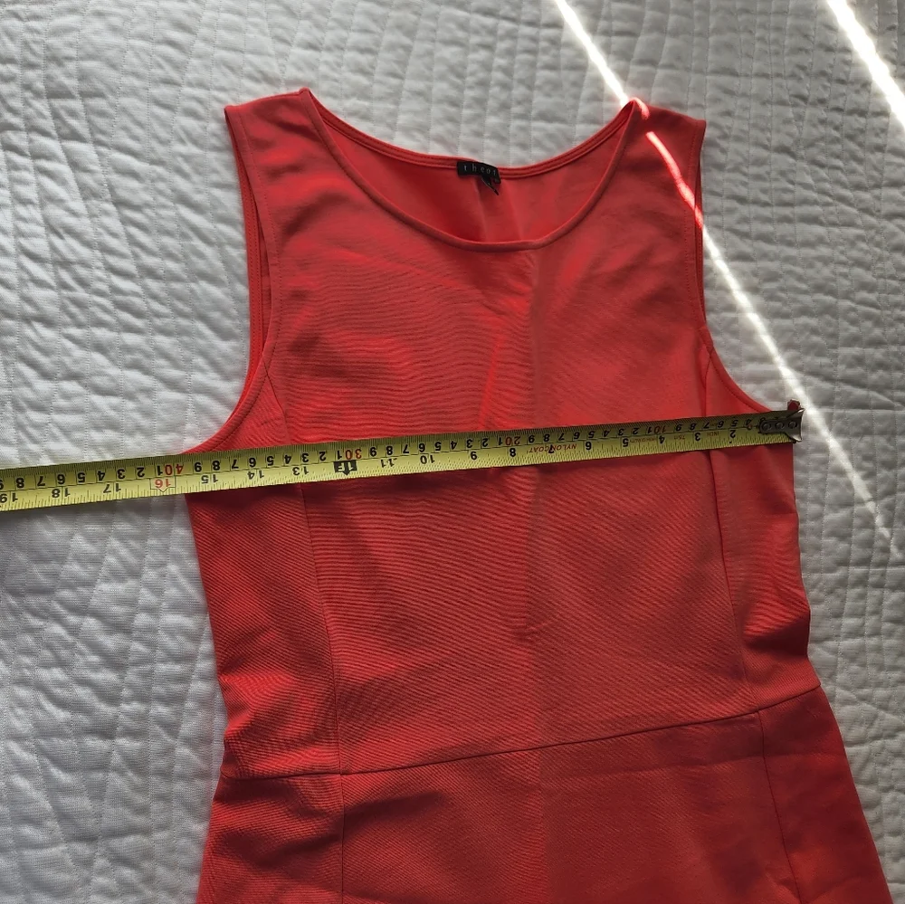 Coral Sleeveless Women's Dress
